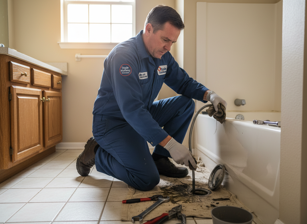 Clogged Bathroom Drain Cleaning in Ocala, FL